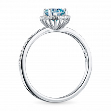 Кольцо из белого золота (изготовление) с бриллиантами