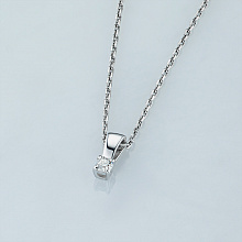 Подвеска из белого золота с бриллиантом (изготовление)