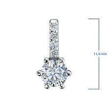 Подвеска из белого золота c бриллиантами