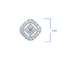 Подвеска из серебра c бриллиантами