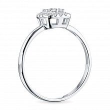 Кольцо из белого золота с бриллиантами (изготовление)