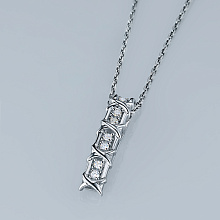 Подвеска из серебра c бриллиантами