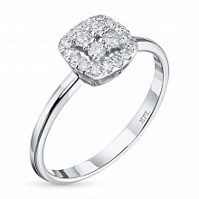 Кольцо из белого золота с бриллиантами (изготовление)