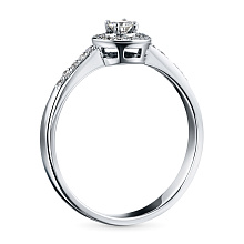 Кольцо из белого золота с бриллиантами