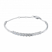 Браслет из белого золота с бриллиантами (изготовление)