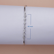 Браслет из белого золота с бриллиантами (изготовление)