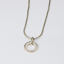 Подвеска из желтого золота c бриллиантами