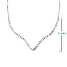 Колье из белого золота c бриллиантами