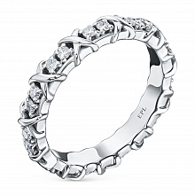 Кольцо из белого золота с бриллиантами (изготовление)