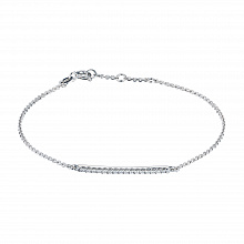 Браслет из белого золота с бриллиантами (изготовление)