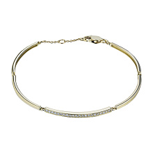 Браслет из желтого золота с бриллиантами