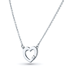 Колье из серебра с бриллиантом (изготовление)