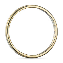 Обручальное кольцо из желтого золота с бриллиантом