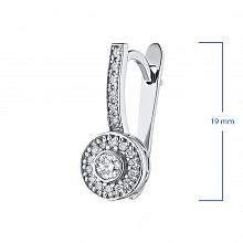 Серьги из белого золота с бриллиантами (изготовление)