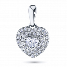 Подвеска из белого золота с бриллиантами (изготовление)