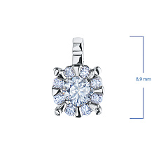 Подвеска из белого золота с бриллиантами (изготовление)