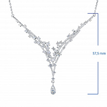 Колье из белого золота с бриллиантами (изготовление)