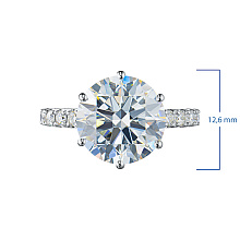 Кольцо из белого золота c бриллиантами