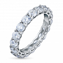 Кольцо из белого золота с бриллиантами (изготовление)