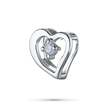 Подвеска из серебра с бриллиантом