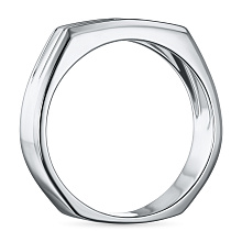 Кольцо из серебра с бриллиантом