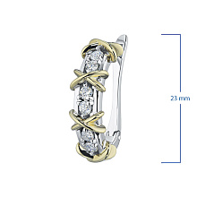 Серьги из белого золота с бриллиантами (изготовление)