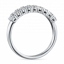 Кольцо из белого золота с бриллиантами (изготовление)