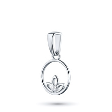 Подвеска из серебра с бриллиантом