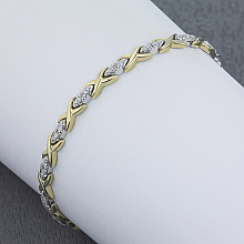 Браслет из белого золота с бриллиантами (изготовление)