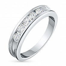 Кольцо из белого золота с бриллиантом (изготовление)