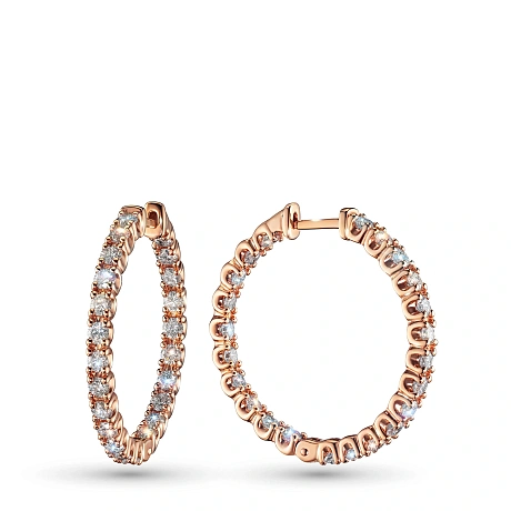 Серьги из красного золота