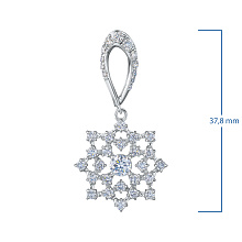 Подвеска из белого золота c бриллиантами