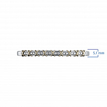 Браслет из комбинированного золота с бриллиантами (изготовление)