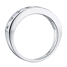 Кольцо из белого золота c бриллиантами выращенными