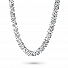 Колье из белого золота с бриллиантами (изготовление)