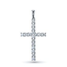 Подвеска из белого золота (изготовление) с бриллиантом