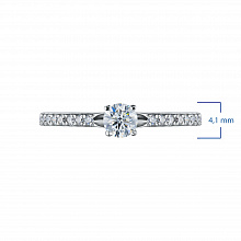 Кольцо из белого золота с бриллиантами (изготовление)