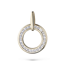 Подвеска из желтого золота c бриллиантами