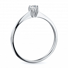 Кольцо из белого золота с бриллиантом (изготовление)