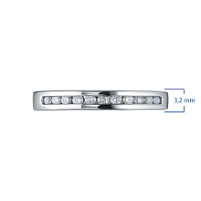 Кольцо из белого золота c бриллиантами