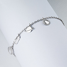 Браслет из серебра с бриллиантом (изготовление)