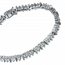 Браслет из белого золота с бриллиантами (изготовление)