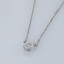 Колье из серебра c бриллиантами