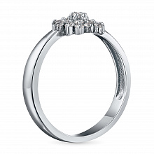 Кольцо из белого золота с бриллиантами (изготовление)