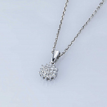 Подвеска из белого золота с бриллиантами (изготовление)