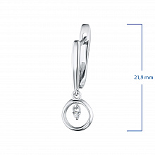 Серьги из серебра с бриллиантами (изготовление)