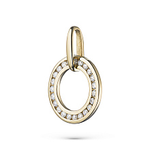 Подвеска из желтого золота c бриллиантами
