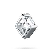 Подвеска из серебра с бриллиантом