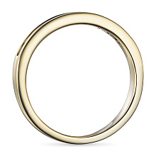 Кольцо из желтого золота c бриллиантами выращенными