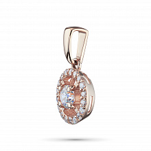 Подвеска из красного золота с бриллиантами (изготовление)